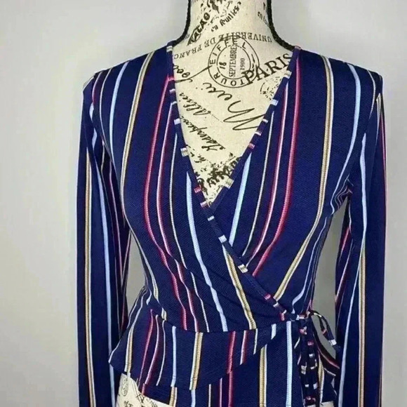 BCBGeneration Wrap Side Tie Top - Picture 3 of 5